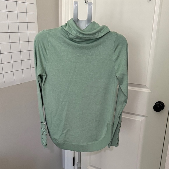 Chic Sage Cowl Neck Sweater - Picture 3 of 8